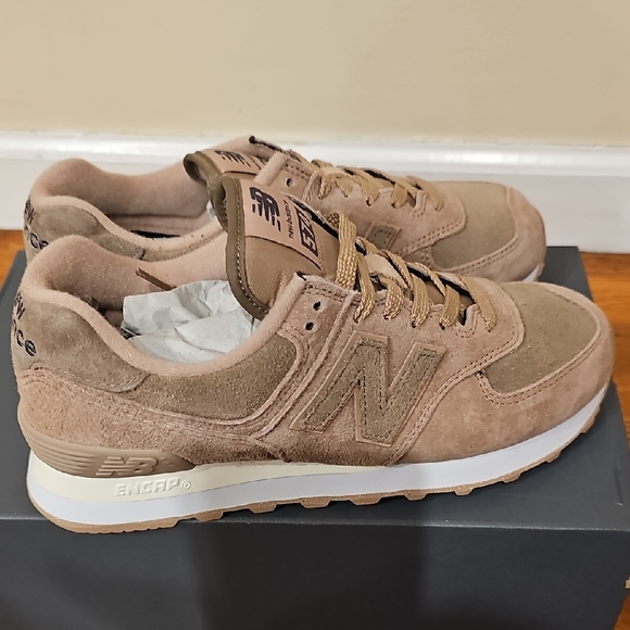 New Balance Shoes - New Balance Brown Suede Sneakers